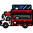 food,food and restaurant,shipping and delivery,delivery truck,transport,transportation,fast food,food truck,truck,van,hot dog,trucking
